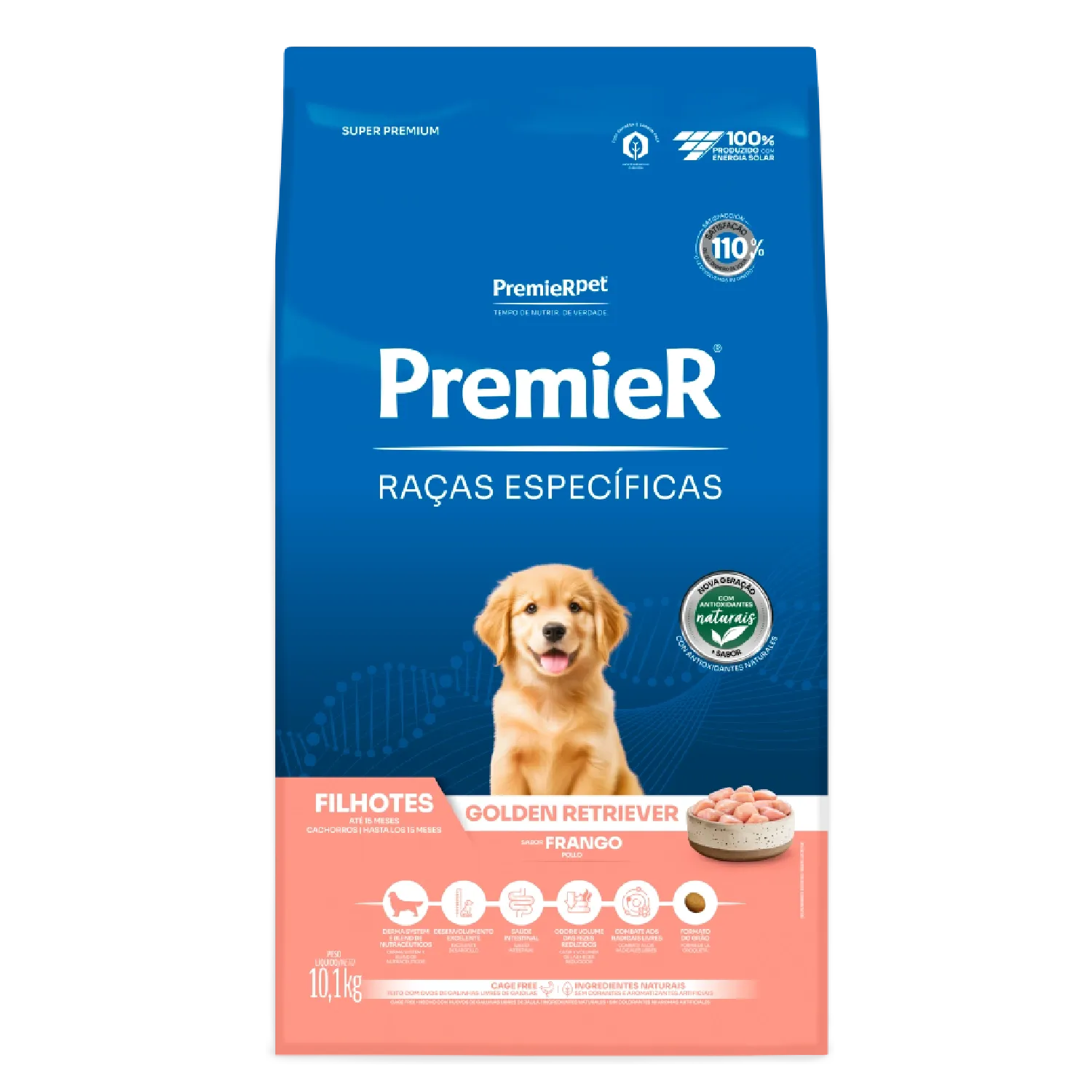 Ração Premier Raças Específicas Golden Retriever Filhotes Sabor Frango